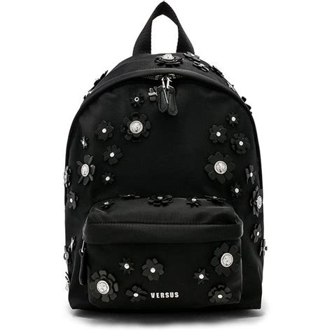 Versus by Versace Embellished Backpack in Black 